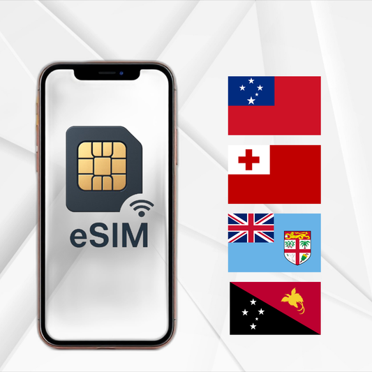 薩摩亞、湯加、巴布亞新幾內亞、斐濟 eSIM